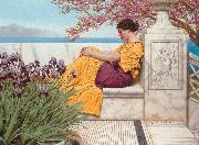 John William Godward Under the Blossom that Hangs on the Bough France oil painting artist